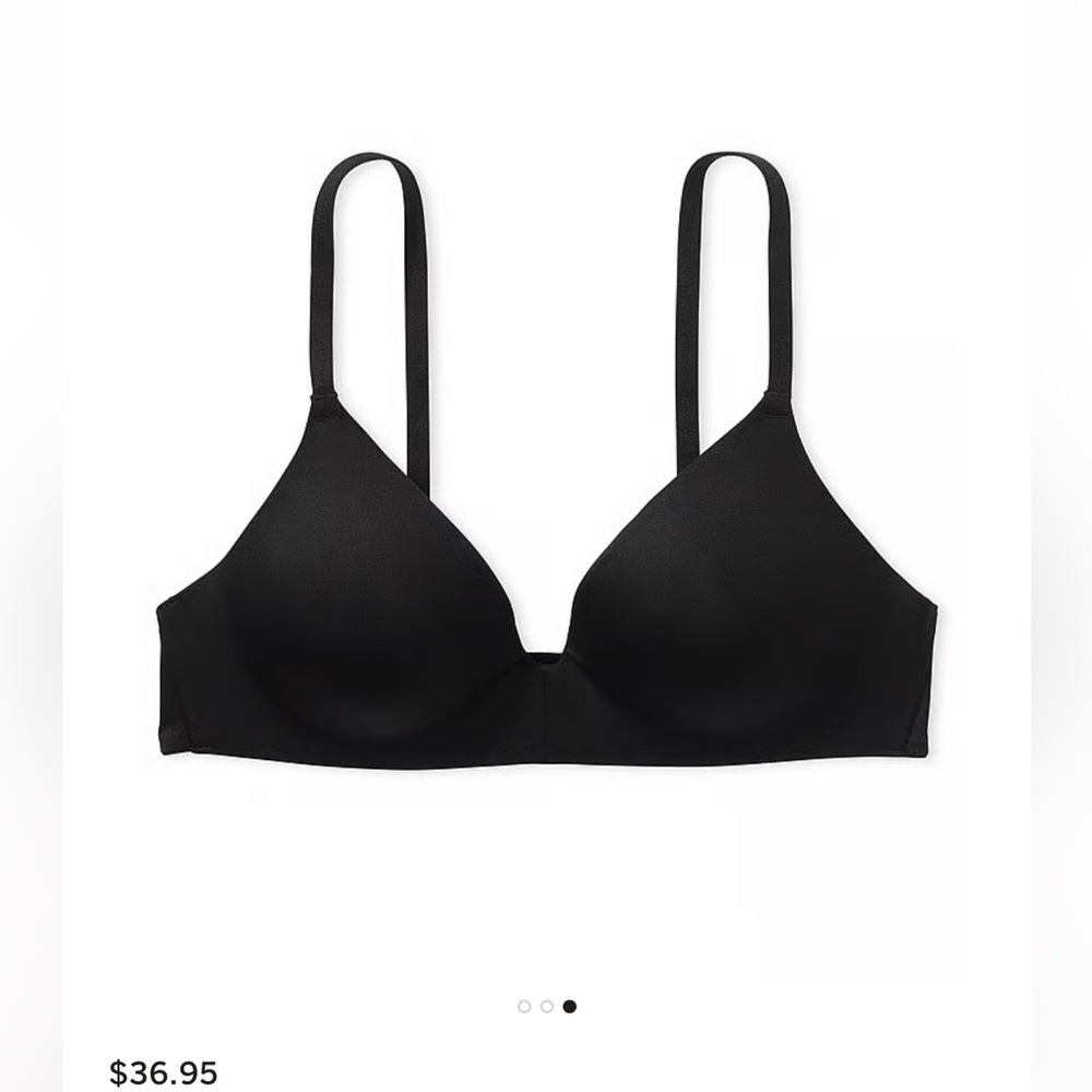 Pink Wear Everywhere Wireless Push-Up Bra in Black